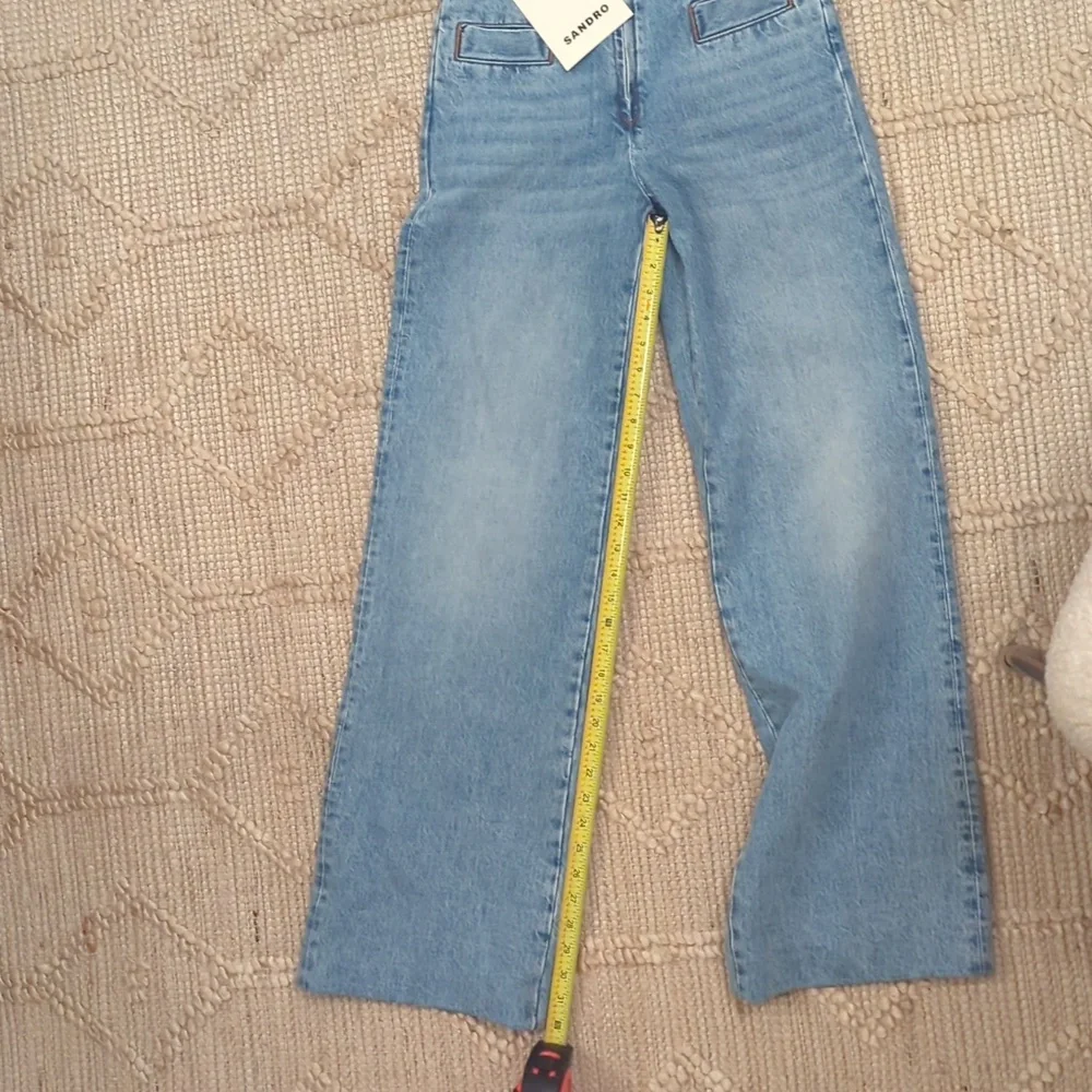 NWT Sandro Wide Leg Jean (Oslo Jean) Sz 34 - XS | Light Wash Denim - Picture 6 of 9